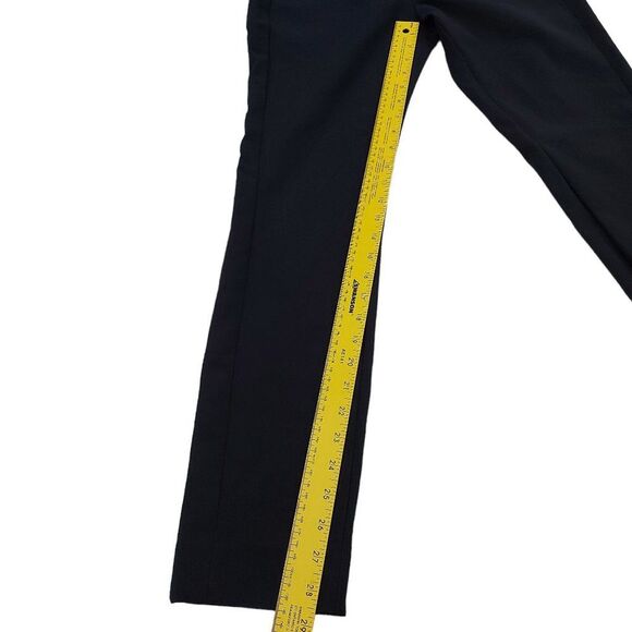 Tory Burch Trouser Pants Womens 6 Navy Flat Front Slim Straight Stretch Side Zip - Picture 11 of 14